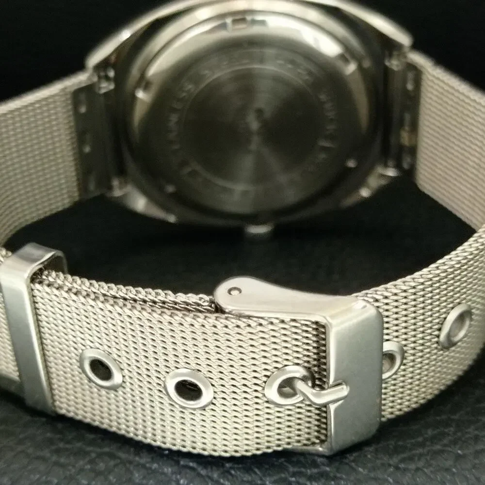 Vintage 1972 Citizen Manual Wound Mens Silver Watch & Silver accents